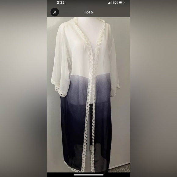 LulaRoe Ombré kimono kaftan swimsuit cover up small - Picture 1 of 6